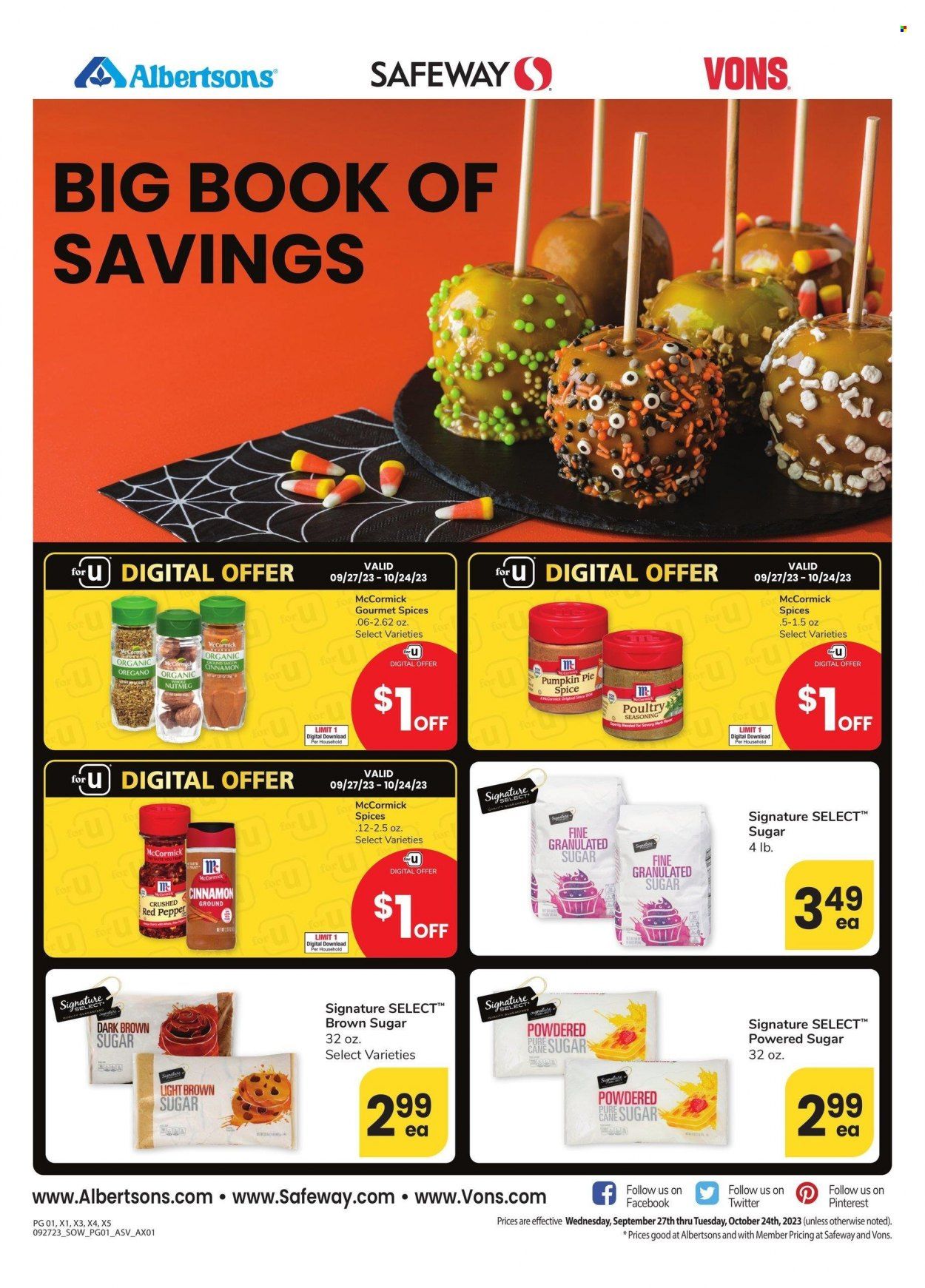 Safeway (AZ, NM) Weekly Ad Flyer Specials September 27 to October 24, 2023