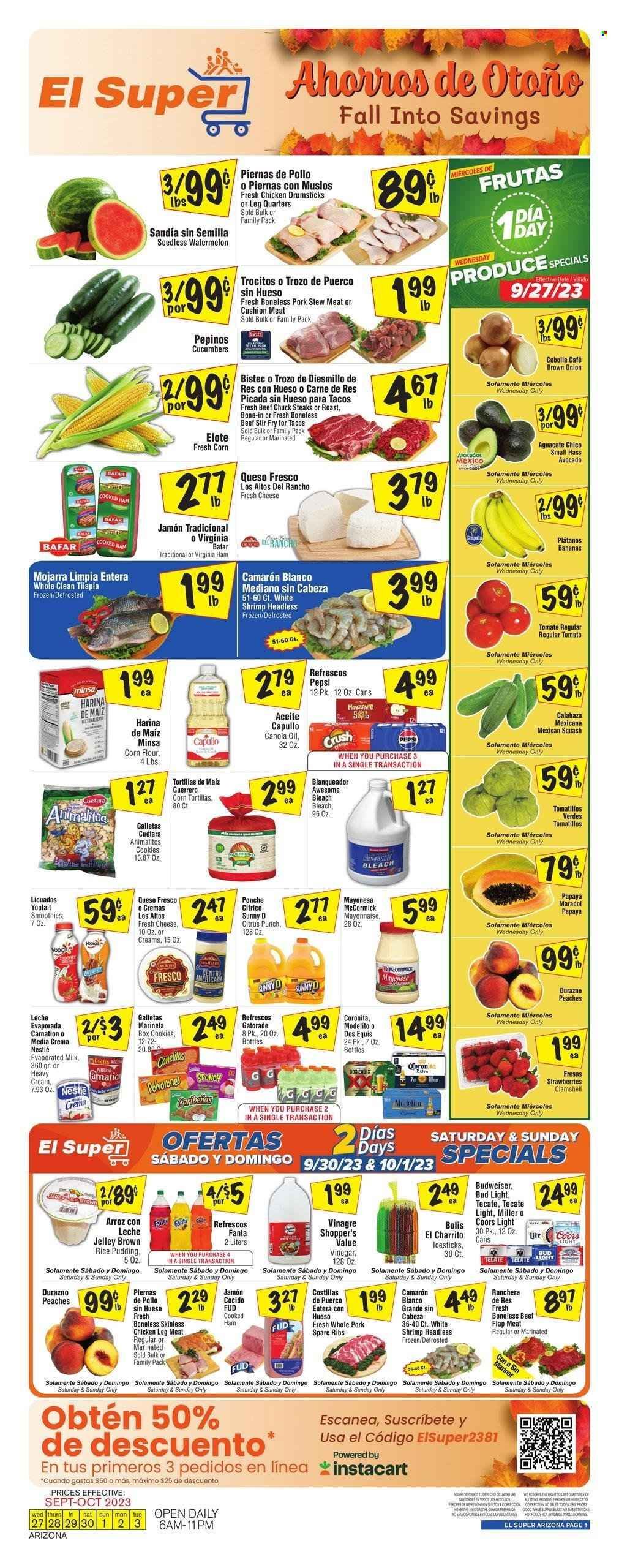 El Super (AZ) Weekly Ad Flyer Specials September 27 to October 3, 2023