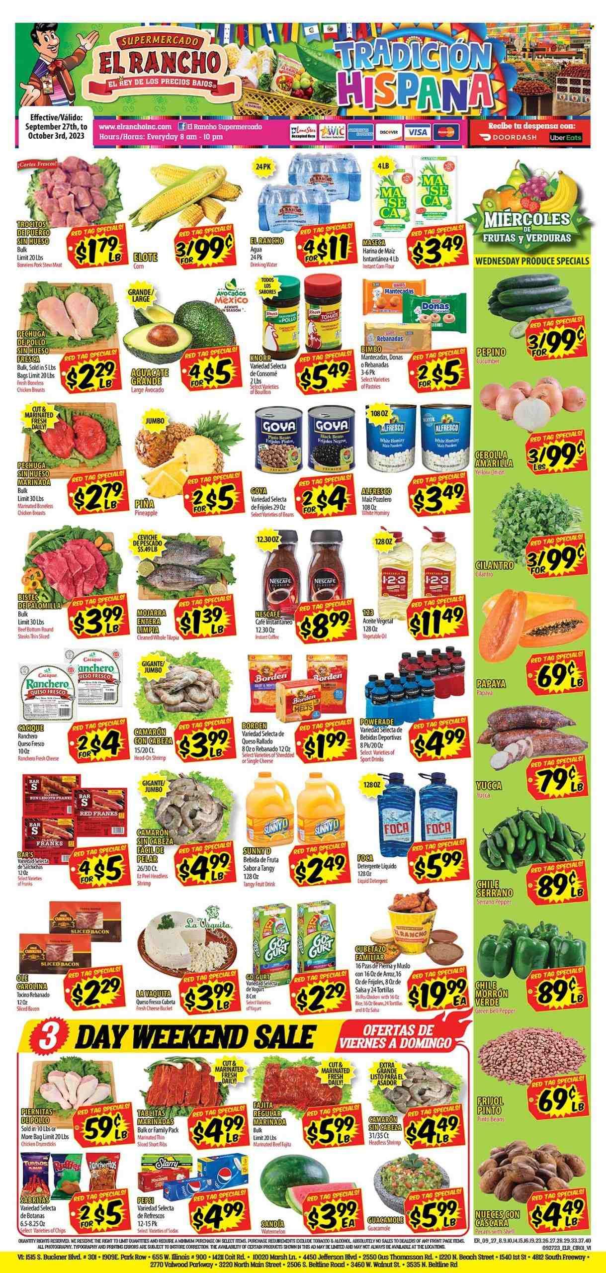 El Rancho (TX) Weekly Ad Flyer Specials September 27 to October 3, 2023
