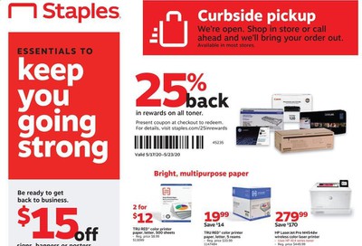 Staples Weekly Ad & Flyer May 17 to 23