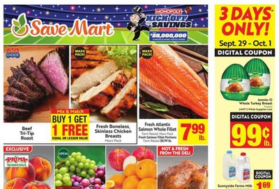 Save Mart (CA, NV) Weekly Ad Flyer Specials September 27 to October 3, 2023