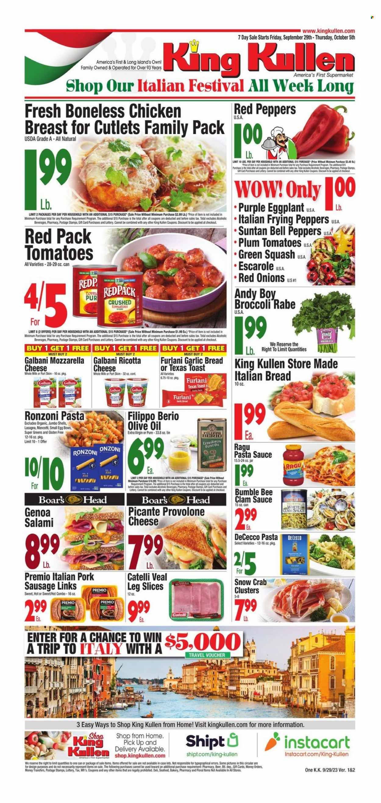 King Kullen (NY) Weekly Ad Flyer Specials September 29 to October 5, 2023