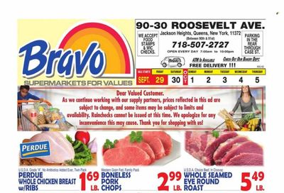 Bravo Supermarkets (CT, FL, MA, NJ, NY, PA) Weekly Ad Flyer Specials September 29 to October 5, 2023
