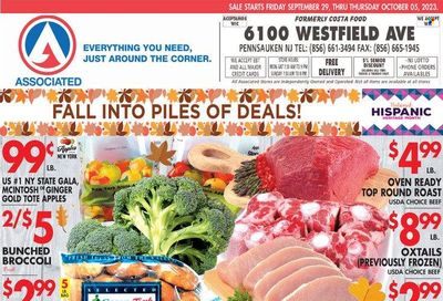 Associated Supermarkets (NY) Weekly Ad Flyer Specials September 29 to October 5, 2023