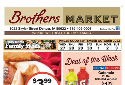 Brothers Market (IA, KS, MO) Weekly Ad Flyer Specials September 27 to October 3, 2023