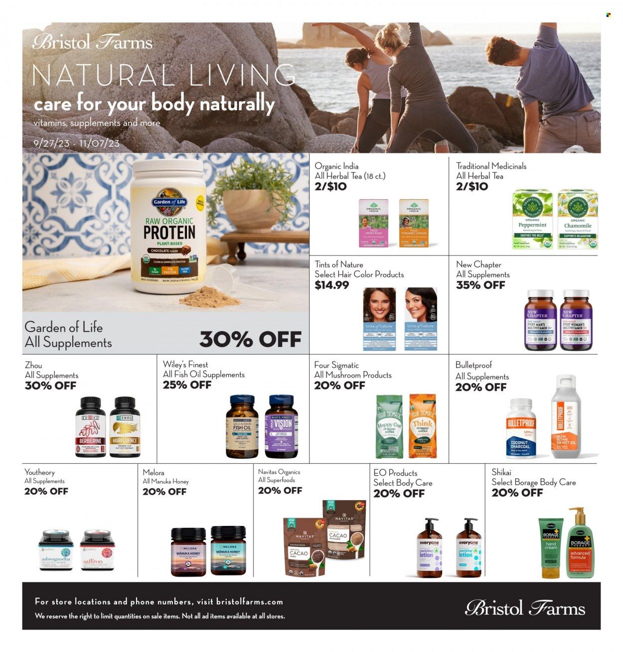 Bristol Farms (CA) Weekly Ad Flyer Specials September 27 to November 7, 2023