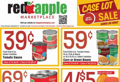 Red Apple Marketplace (OR) Weekly Ad Flyer Specials September 27 to October 10, 2023