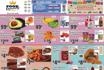 Food Dynasty (NY) Weekly Ad Flyer Specials September 29 to October 5, 2023