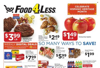 Food 4 Less (IN) Weekly Ad Flyer Specials October 4 to October 10, 2023