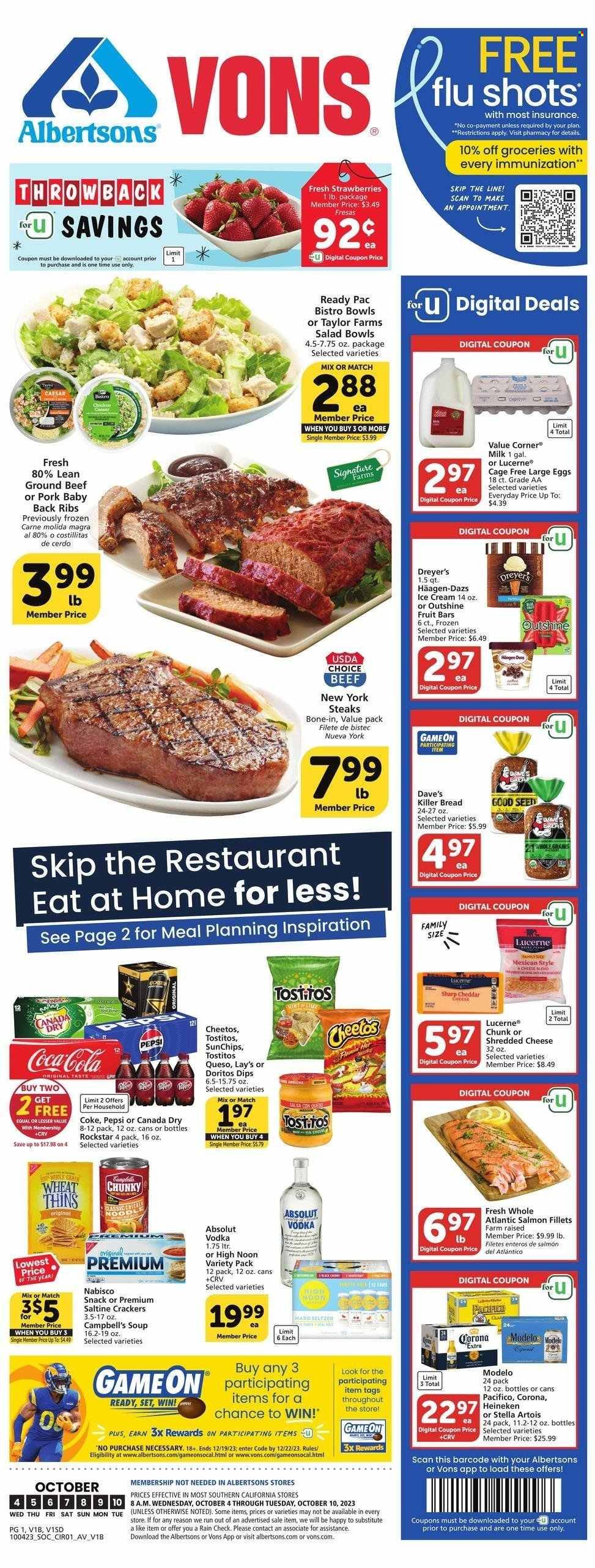Vons (CA) Weekly Ad Flyer Specials October 4 to October 10, 2023