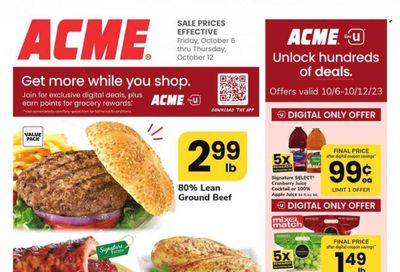 ACME (DE, NJ, NY, PA) Weekly Ad Flyer Specials October 6 to October 12, 2023