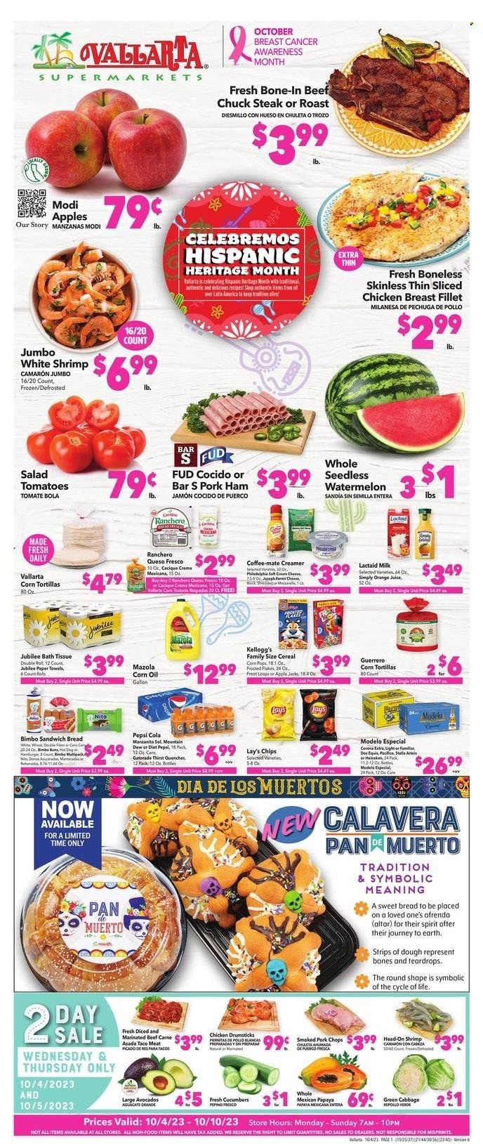Vallarta (CA) Weekly Ad Flyer Specials October 4 to October 10, 2023