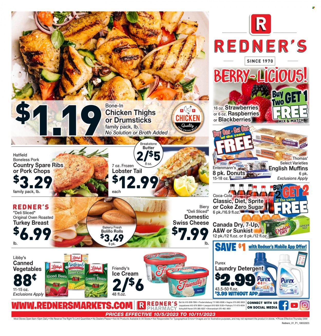 Redner's Markets (DE, MD, PA) Weekly Ad Flyer Specials October 5 to October 10, 2023