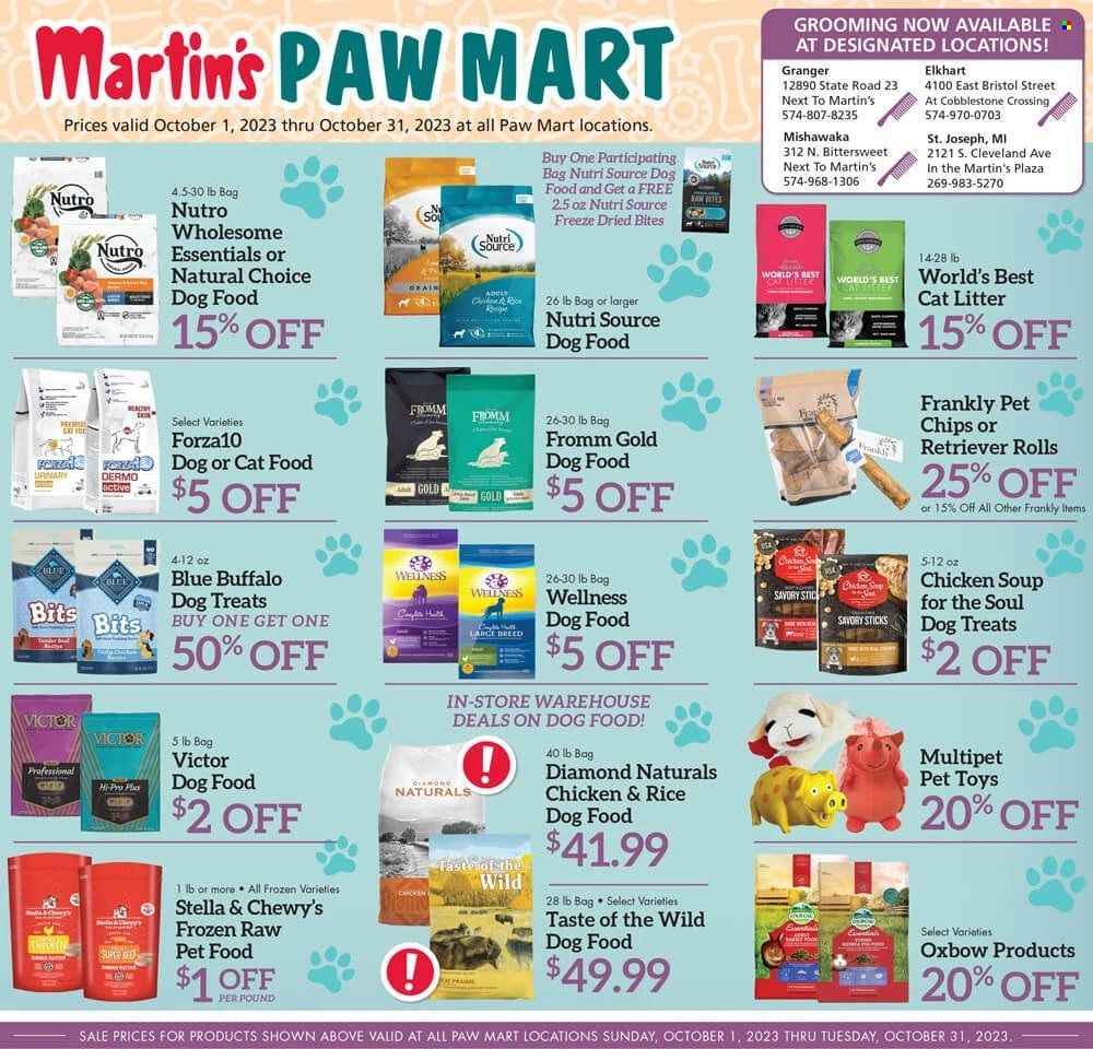 Martin’s (IN, MI) Weekly Ad Flyer Specials October 1 to October 31, 2023