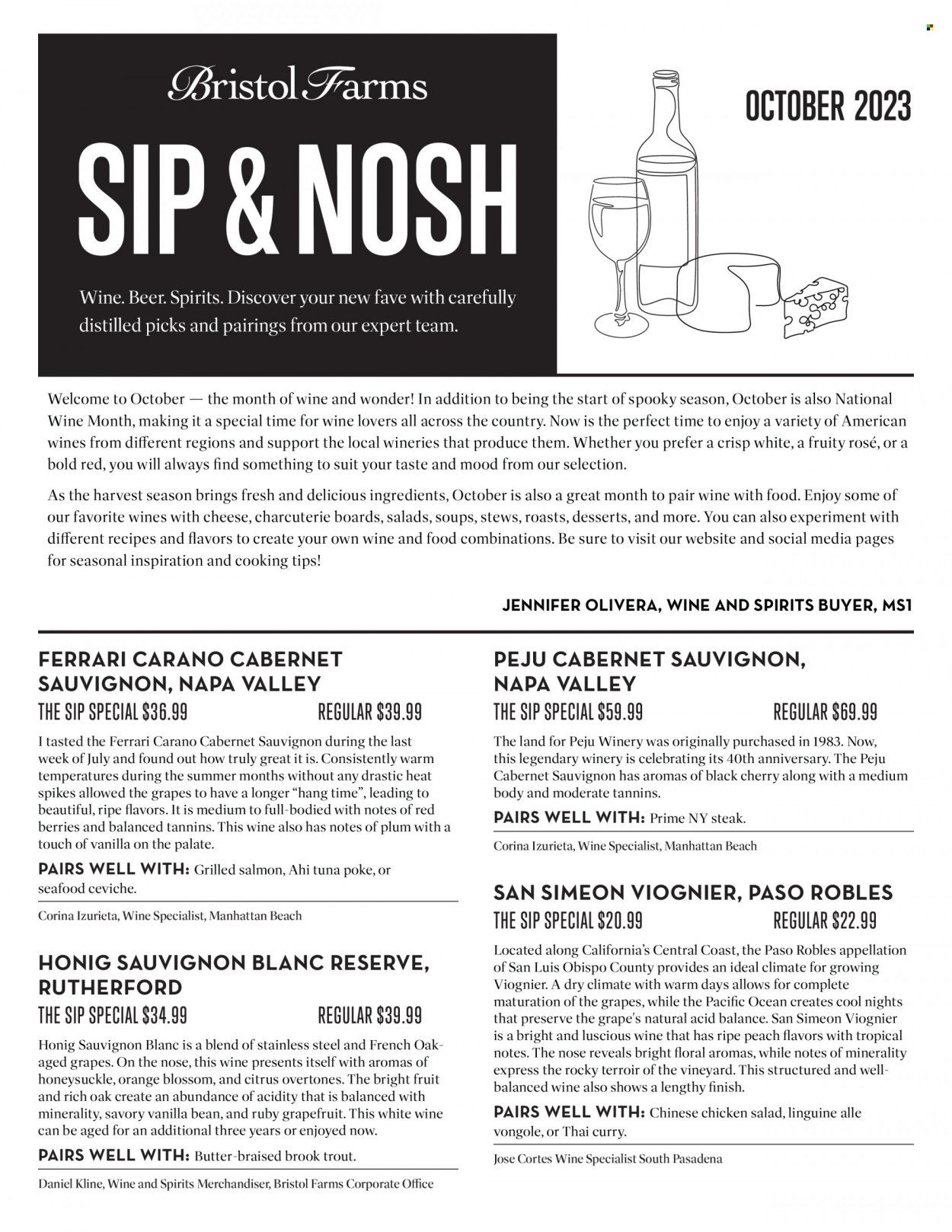 Bristol Farms (CA) Weekly Ad Flyer Specials October 4 to October 31, 2023