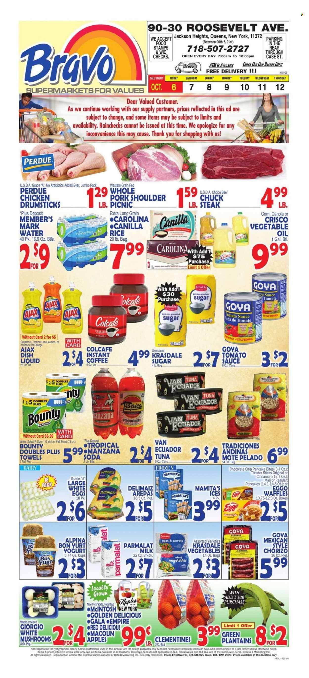 Bravo Supermarkets (CT, FL, MA, NJ, NY, PA) Weekly Ad Flyer Specials October 6 to October 12, 2023
