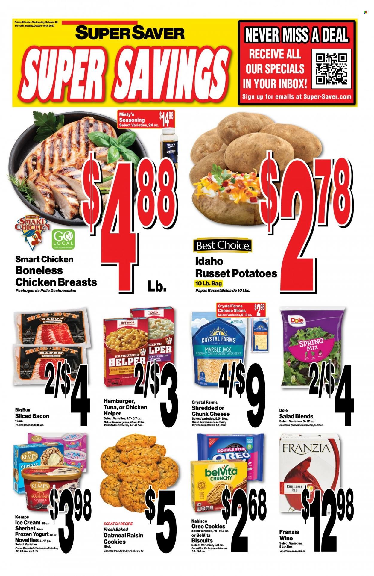 Super Saver Weekly Ad Flyer Specials October 4 to October 10, 2023