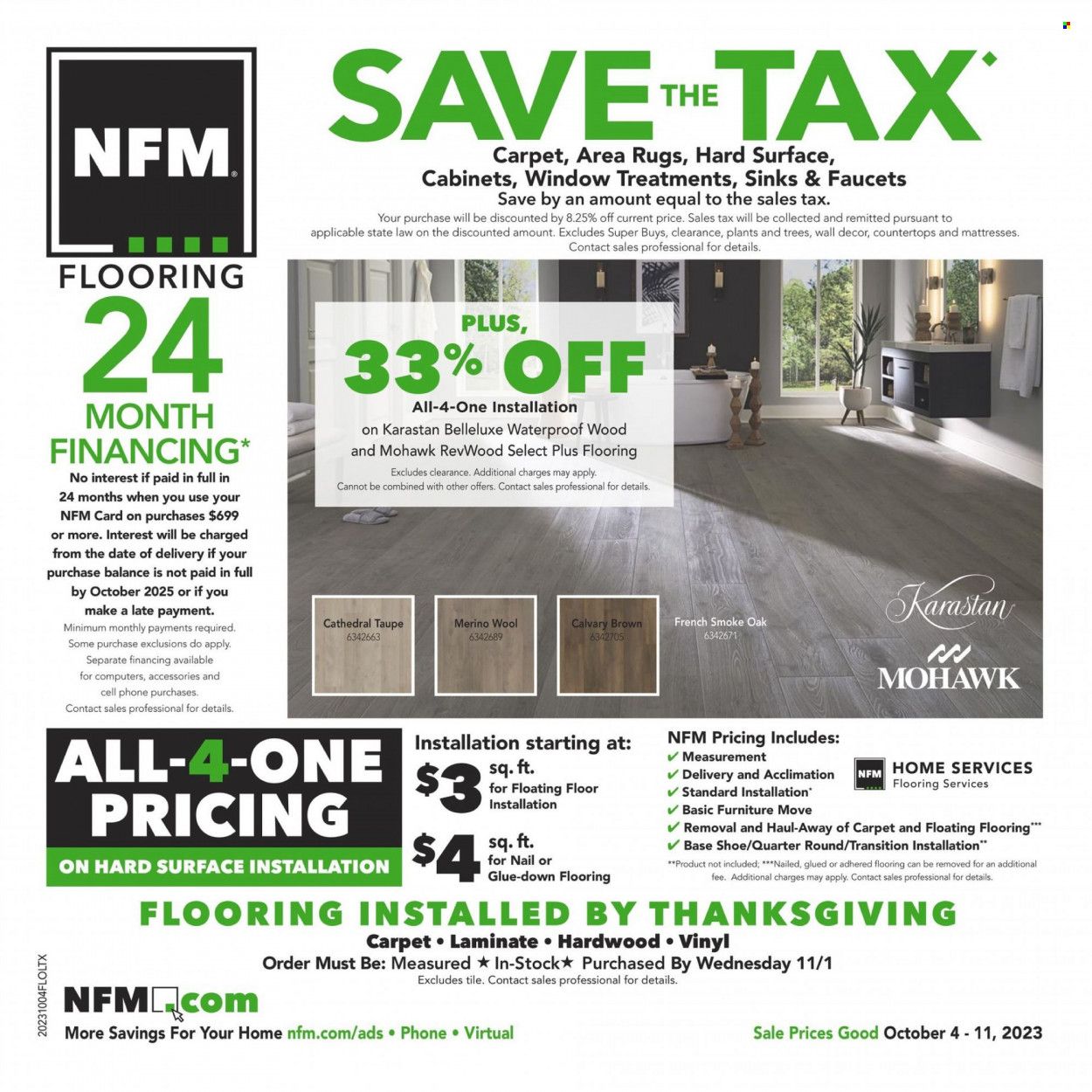 Nebraska Furniture Mart (IA, KS, NE, TX) Weekly Ad Flyer Specials October 4 to October 11, 2023