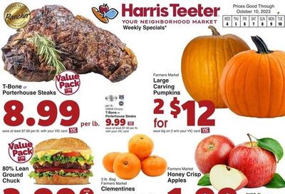 Harris Teeter Weekly Ad Flyer Specials October 4 to October 10, 2023