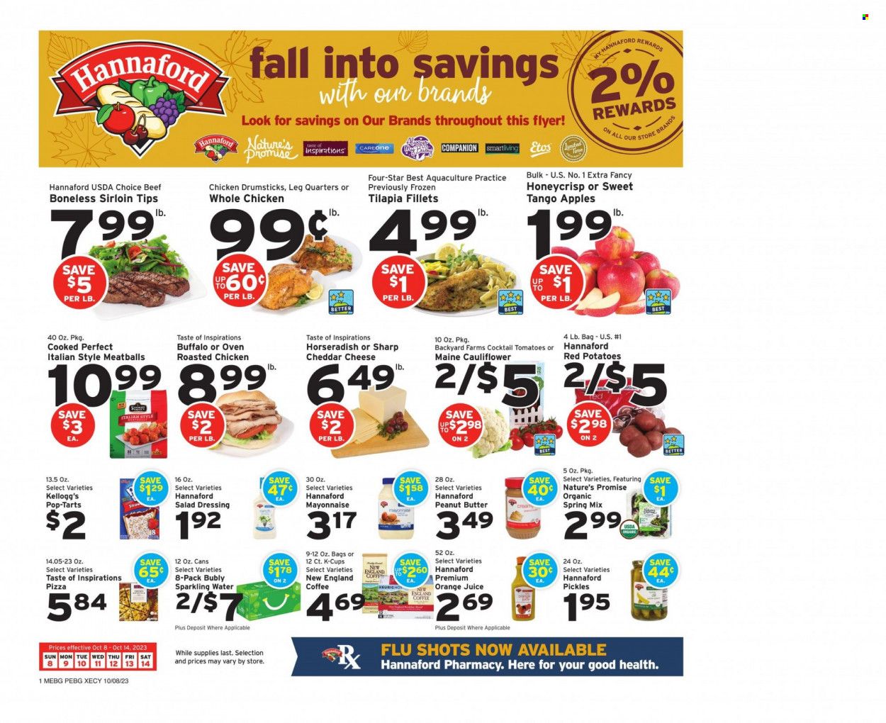 Hannaford (ME) Weekly Ad Flyer Specials October 8 to October 14, 2023