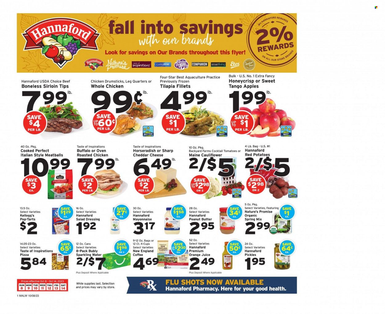 Hannaford (MA) Weekly Ad Flyer Specials October 8 to October 14, 2023