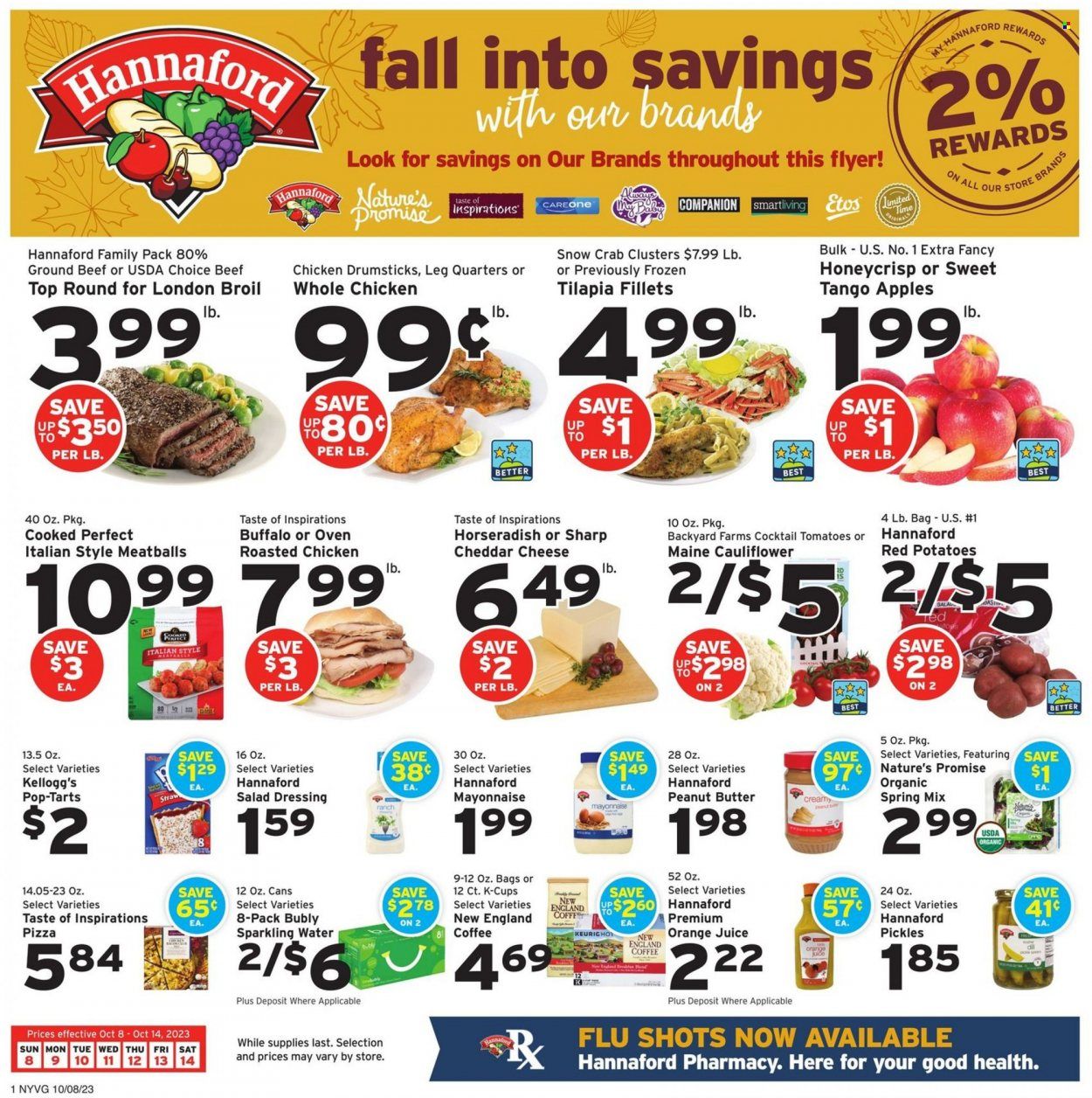 Hannaford (NY) Weekly Ad Flyer Specials October 8 to October 14, 2023