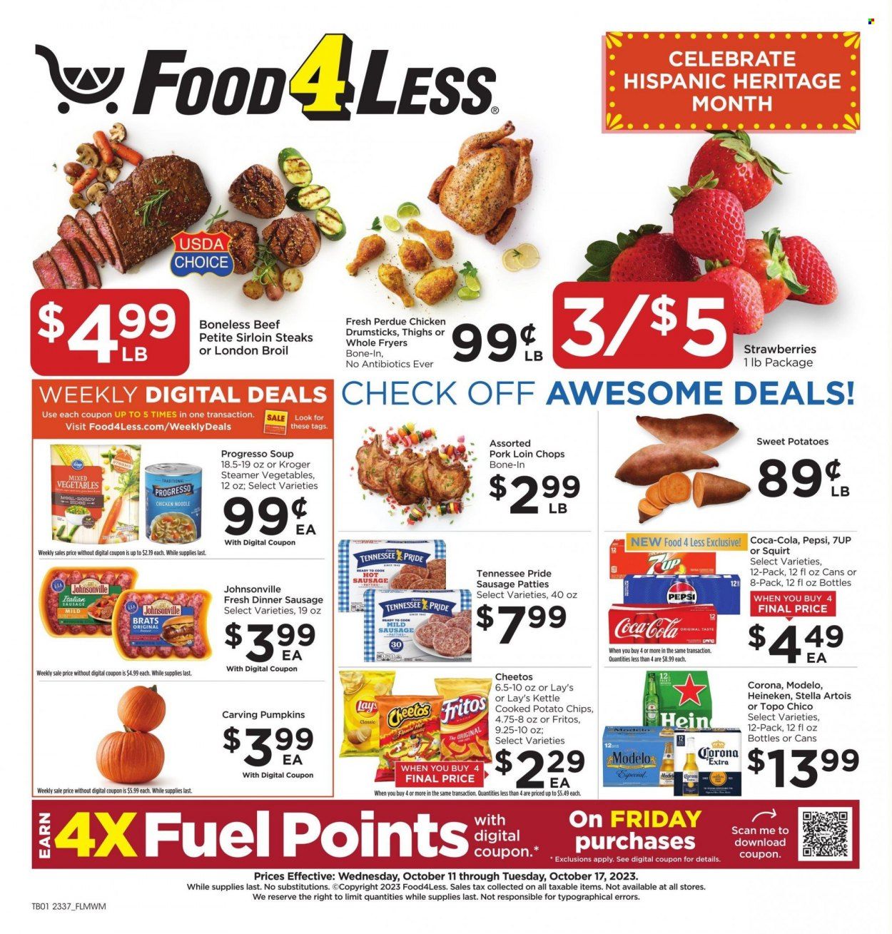 Food 4 Less (IL) Weekly Ad Flyer Specials October 11 to October 17, 2023