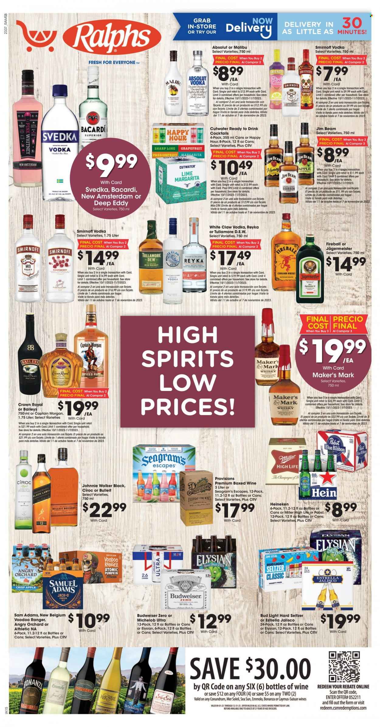 Ralphs (CA) Weekly Ad Flyer Specials October 11 to November 7, 2023
