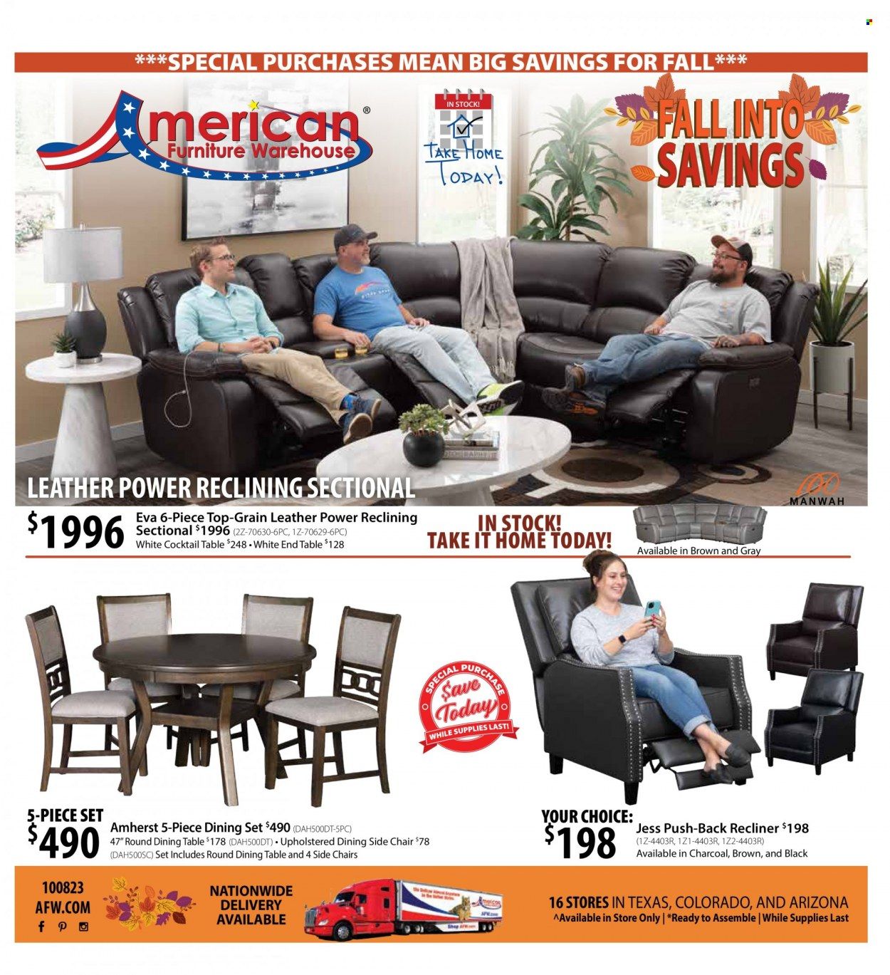 American Furniture Warehouse (AZ, CO, TX) Promotions & Flyer Specials October 2023