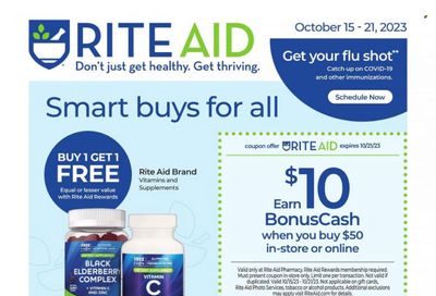 RITE AID Weekly Ad Flyer Specials October 15 to October 21, 2023