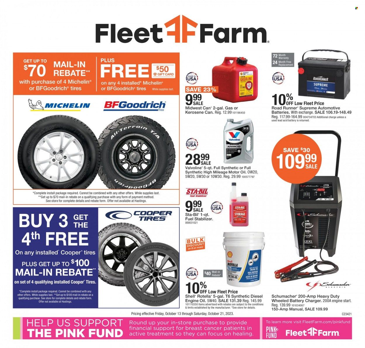 Fleet Farm (IA, MN, ND, WI) Weekly Ad Flyer Specials October 13 to October 21, 2023