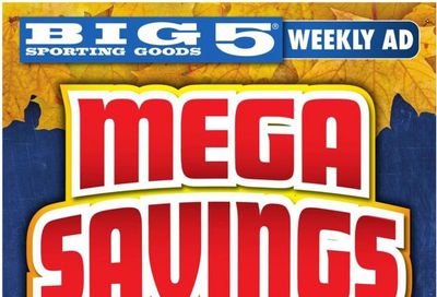 Big 5 (AZ, CA, CO, ID, NM, OR, UT, WA) Weekly Ad Flyer Specials October 16 to October 18, 2023