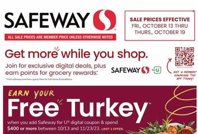 Safeway (DC) Weekly Ad Flyer Specials October 13 to October 19, 2023