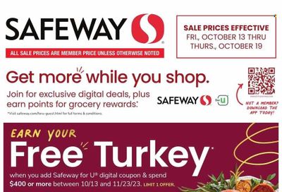 Safeway (DE) Weekly Ad Flyer Specials October 13 to October 19, 2023
