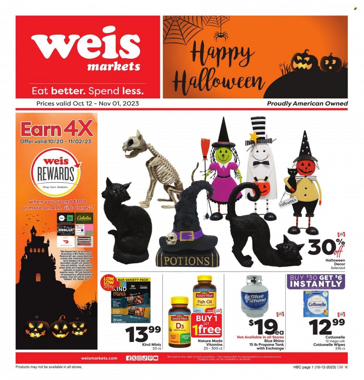 Weis (MD, NY, PA) Weekly Ad Flyer Specials October 12 to November 1, 2023
