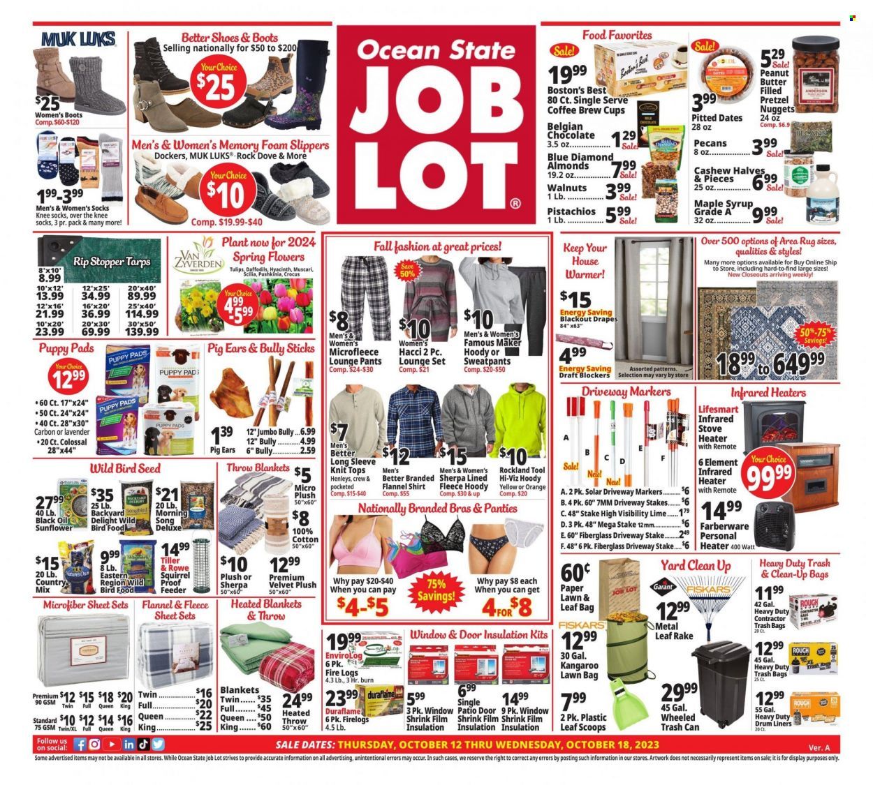 Ocean State Job Lot (CT, MA, ME, NH, NJ, NY, RI, VT) Weekly Ad Flyer Specials October 12 to October 18, 2023