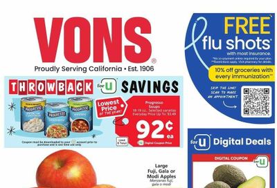 Vons (CA) Weekly Ad Flyer Specials October 11 to October 17, 2023