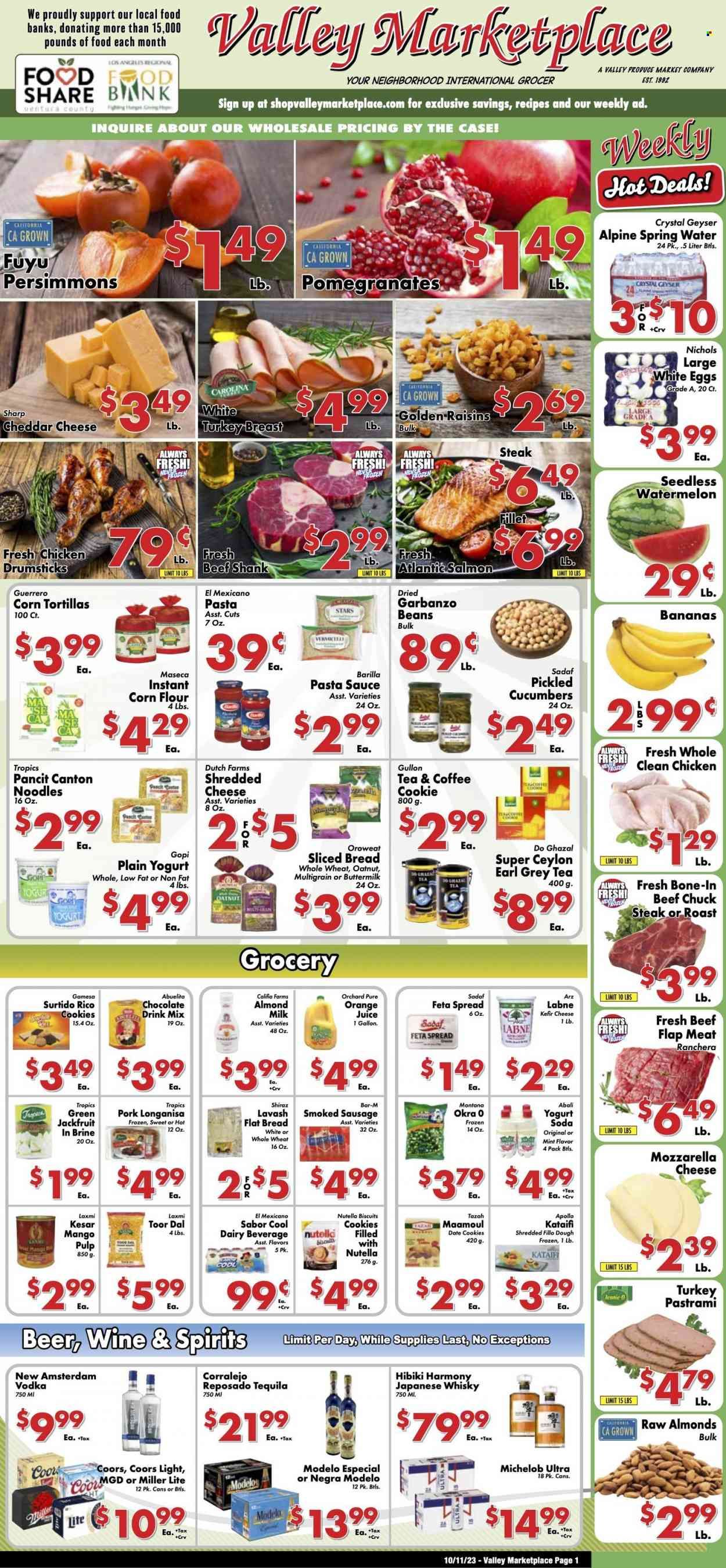 Valley Marketplace (CA) Weekly Ad Flyer Specials October 11 to October 17, 2023
