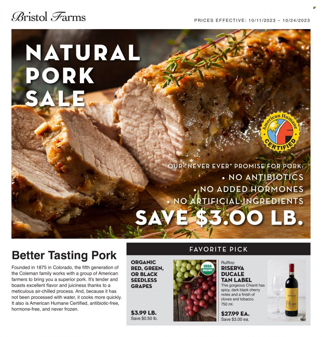 Bristol Farms (CA) Weekly Ad Flyer Specials October 11 to October 24, 2023