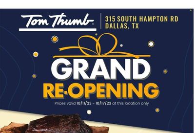 Tom Thumb (TX) Weekly Ad Flyer Specials October 11 to October 17, 2023