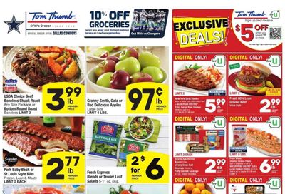 Tom Thumb (TX) Weekly Ad Flyer Specials October 11 to October 17, 2023