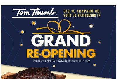Tom Thumb (TX) Weekly Ad Flyer Specials October 11 to October 17, 2023