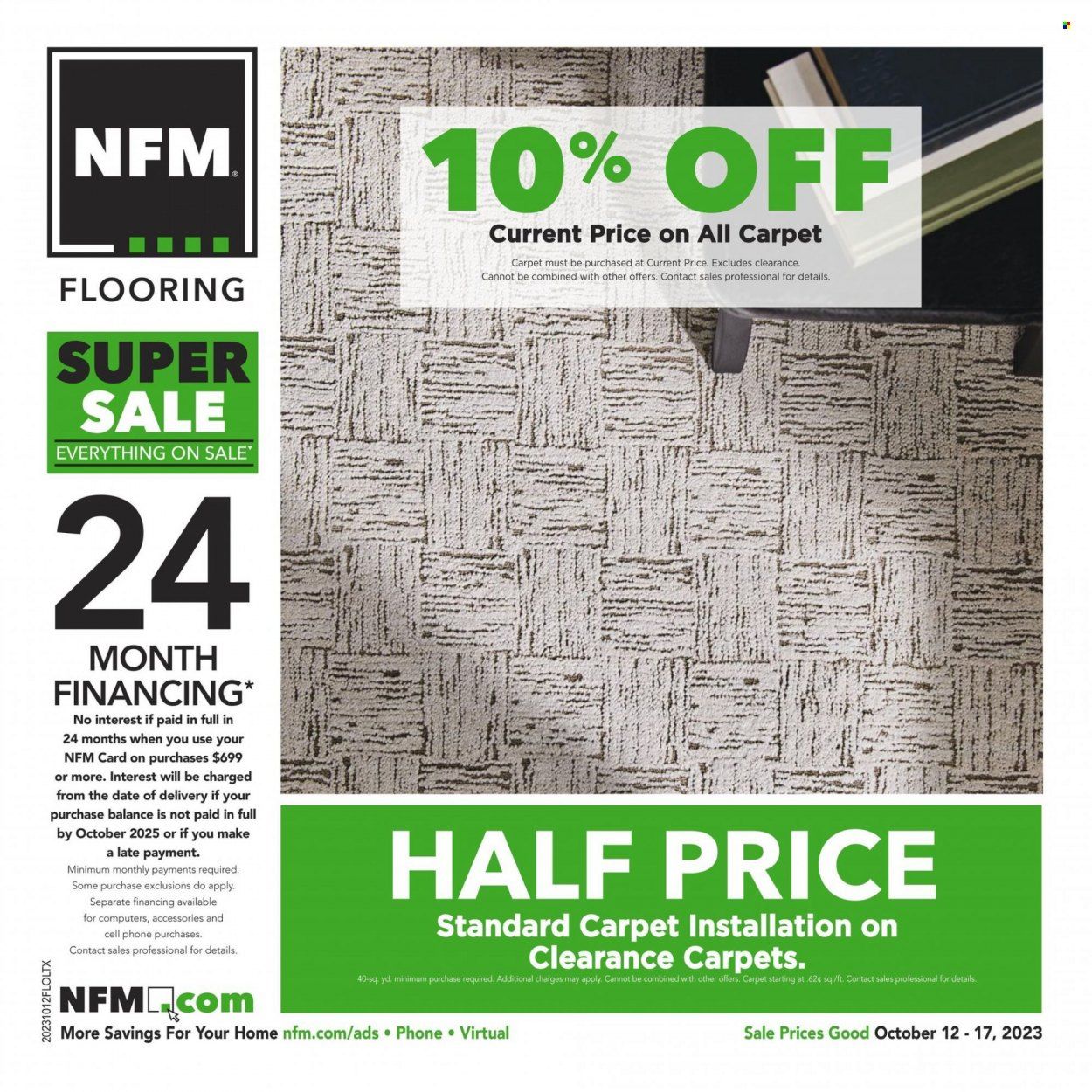 Nebraska Furniture Mart (IA, KS, NE, TX) Weekly Ad Flyer Specials October 12 to October 17, 2023