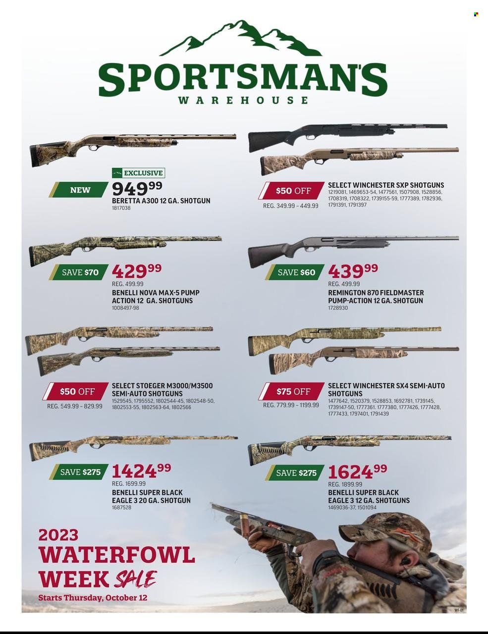 Sportsman's Warehouse Weekly Ad Flyer Specials October 12 to October 22, 2023