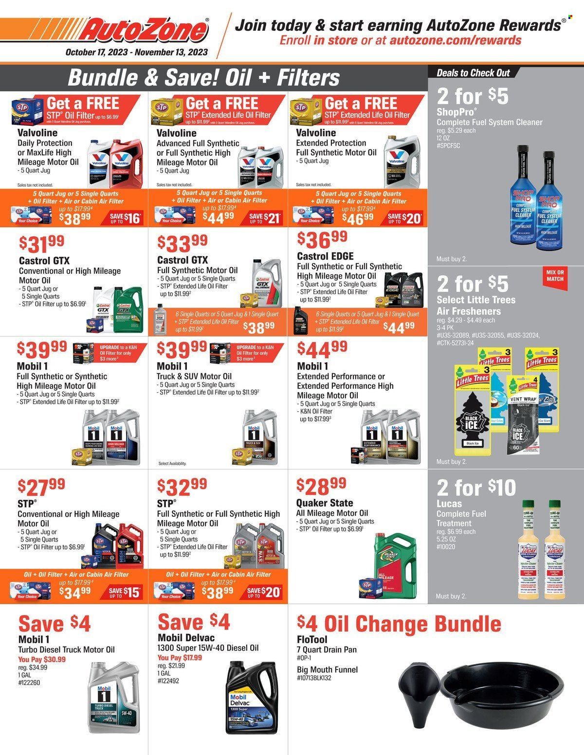 Autozone Weekly Ad Flyer Specials October 17 to November 13, 2023