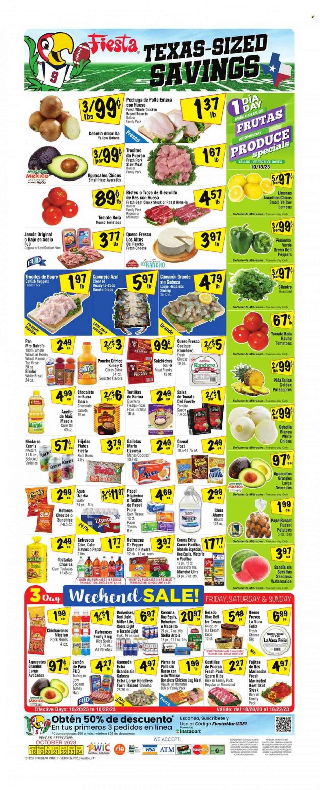 Fiesta Mart (TX) Weekly Ad Flyer Specials October 18 to October 24, 2023