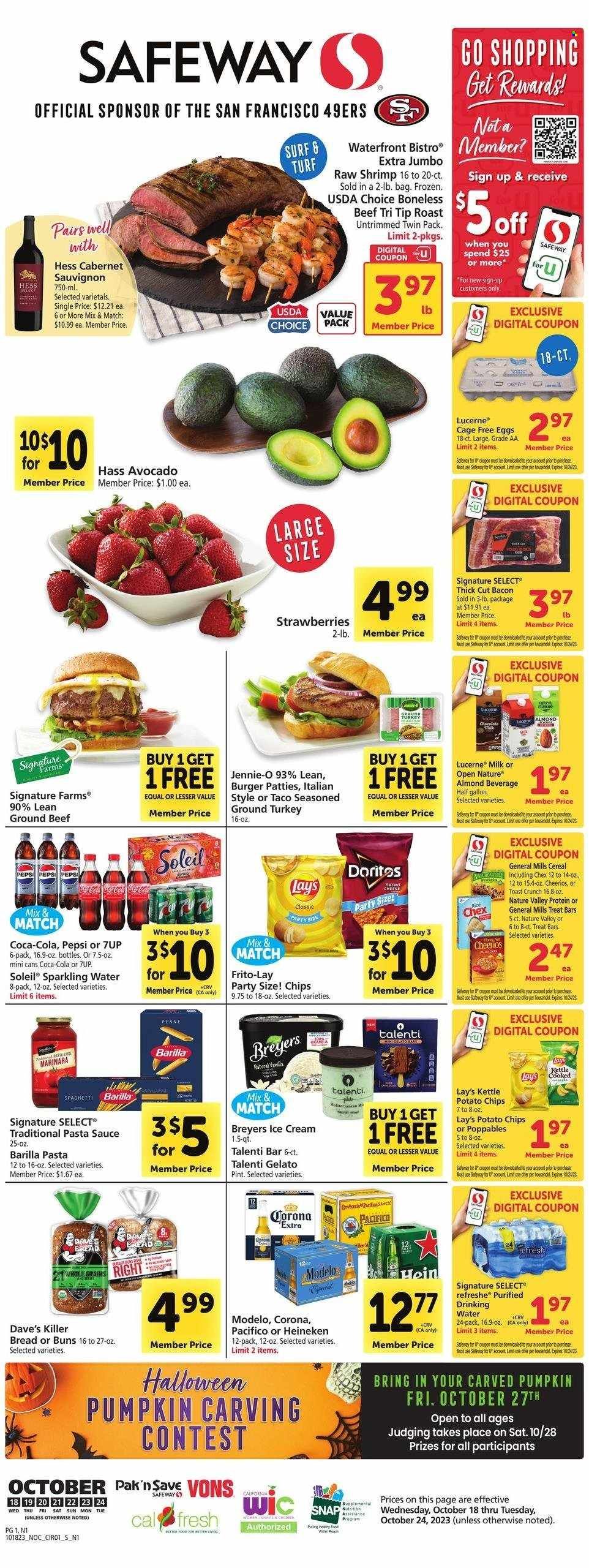 Safeway (CA) Weekly Ad Flyer Specials October 18 to October 24, 2023