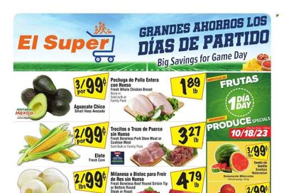 El Super (CA) Weekly Ad Flyer Specials October 18 to October 24, 2023