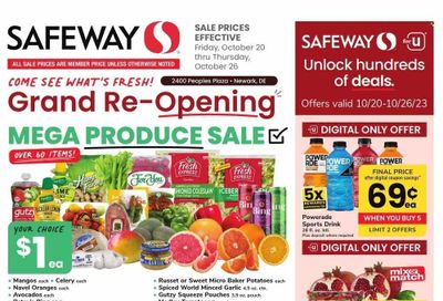 Safeway (DE) Weekly Ad Flyer Specials October 20 to October 26, 2023