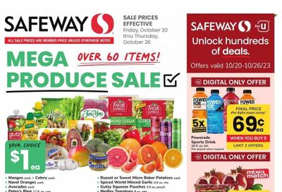Safeway (MD) Weekly Ad Flyer Specials October 20 to October 26, 2023